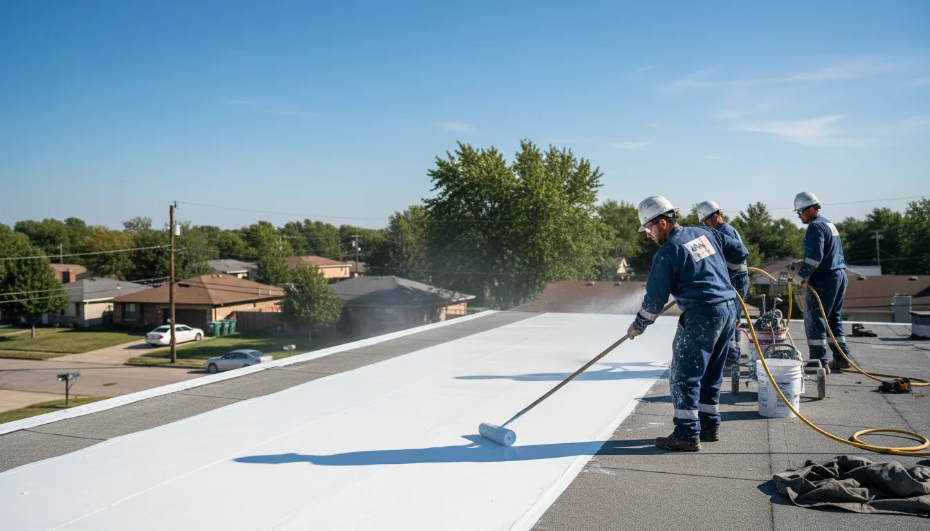 Commercial roof coating in Vernon, AZ near me